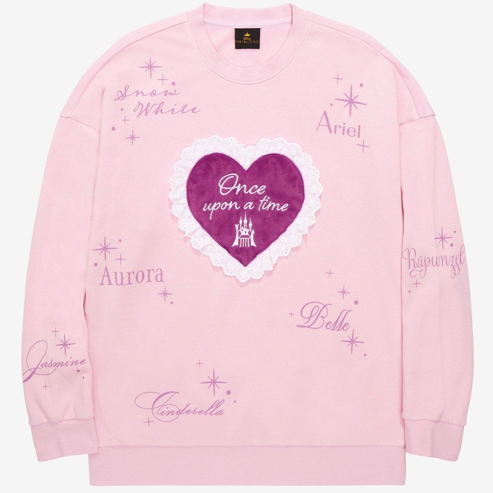 Disney Princess Once Upon a Time Heart Crewneck - BoxLunch Exclusive